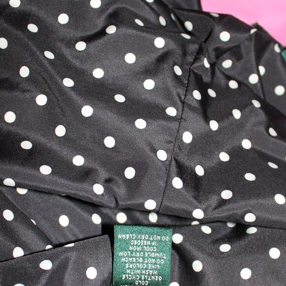 Lauren Ralph Lauren Pink Button up Front Lined Rain Jacket Trench Coat size M - Picture 9 of 9